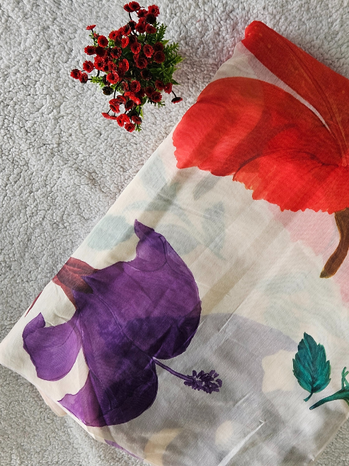 Chanderi Cotton Fabric – MIS207RRD10