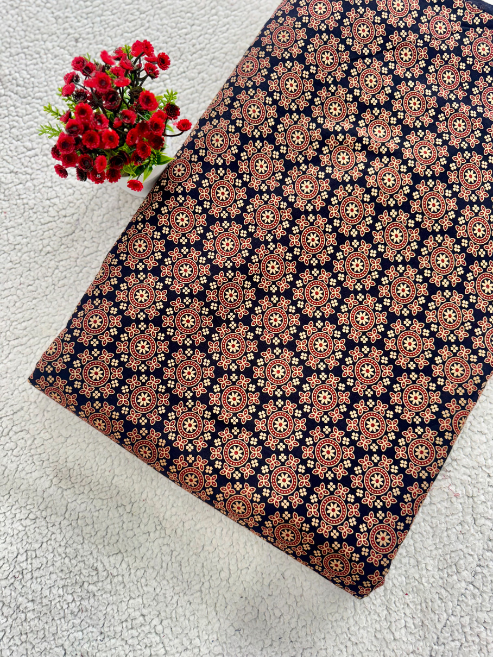 Ajrakh Printed Cotton Fabric – MIS73SCM-6