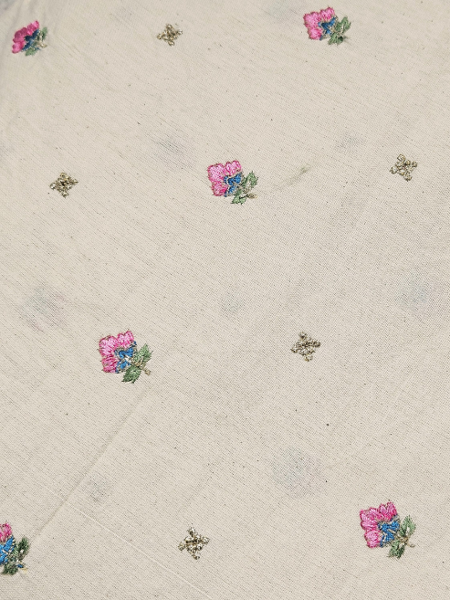 Pure Cotton With Hand Work