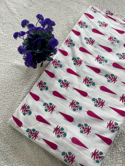 Pure Cotton Screen Print Fabric - MIS55VF1