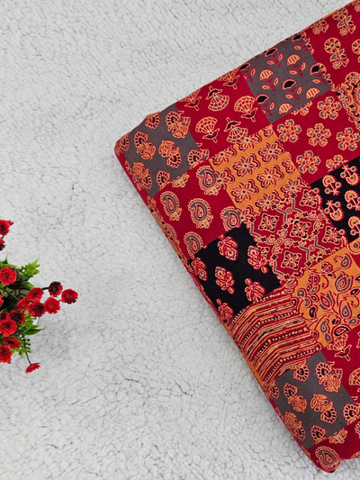 Ajrakh Printed Cotton Fabric – MIS325KF23