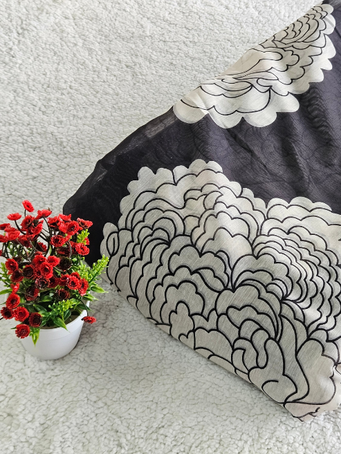 Chanderi Cotton Fabric β MIS207RRD2