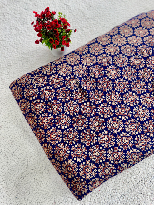 Ajrakh Printed Cotton Fabric – 73SCM-2