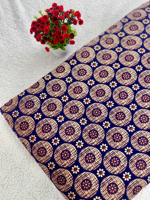 Ajrakh Printed Cotton Fabric – Traditional Print