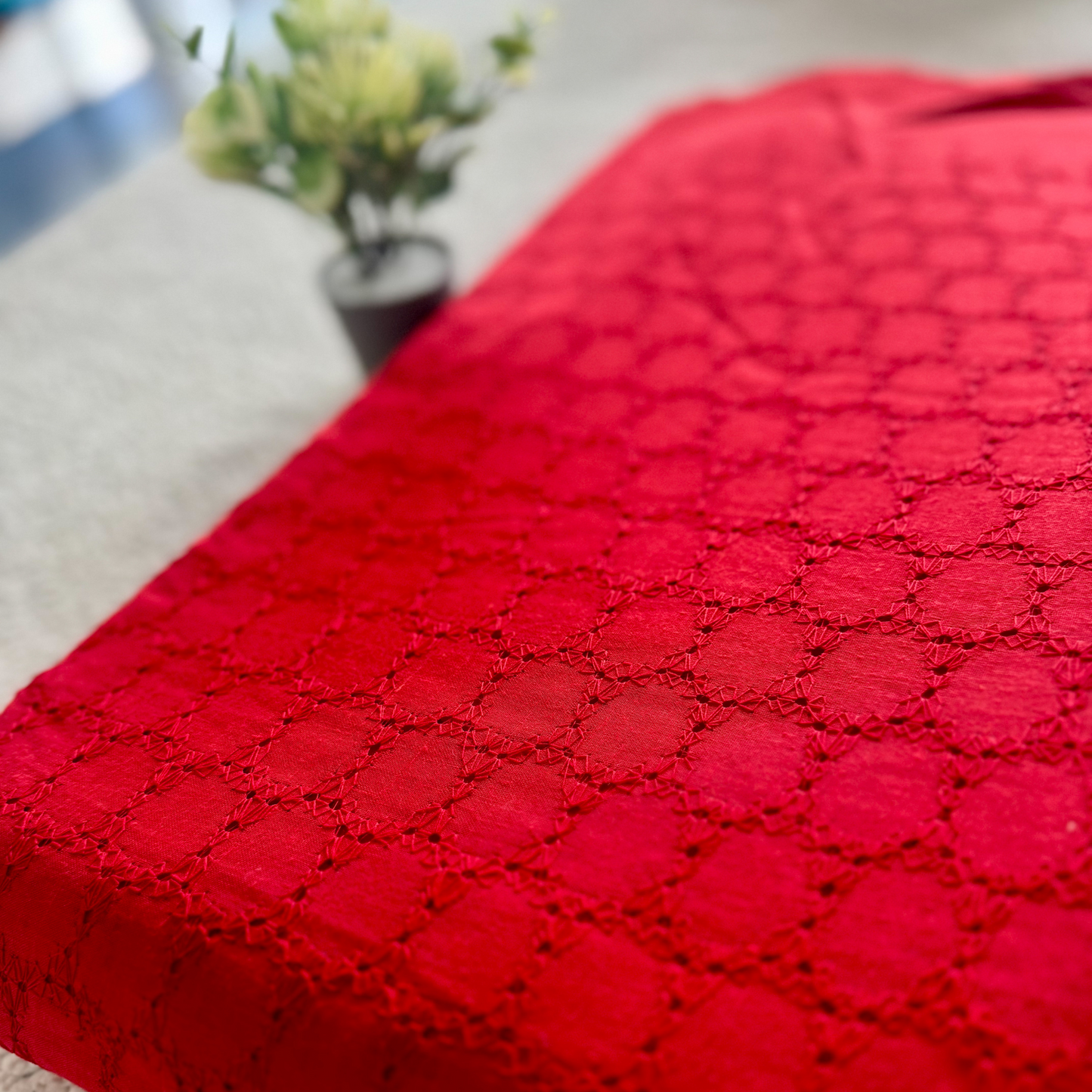Hakoba Cotton Fabric – Delicate Design | Light & Easy to Stitch