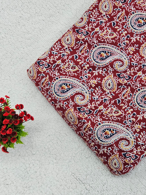 Kalamkari Cotton Fabric β MIS56VF-10