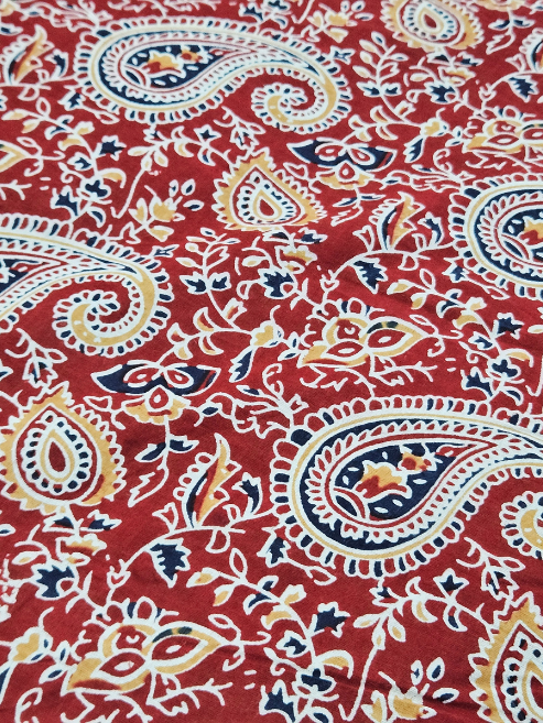Kalamkari Cotton Fabric – MIS56VF-10