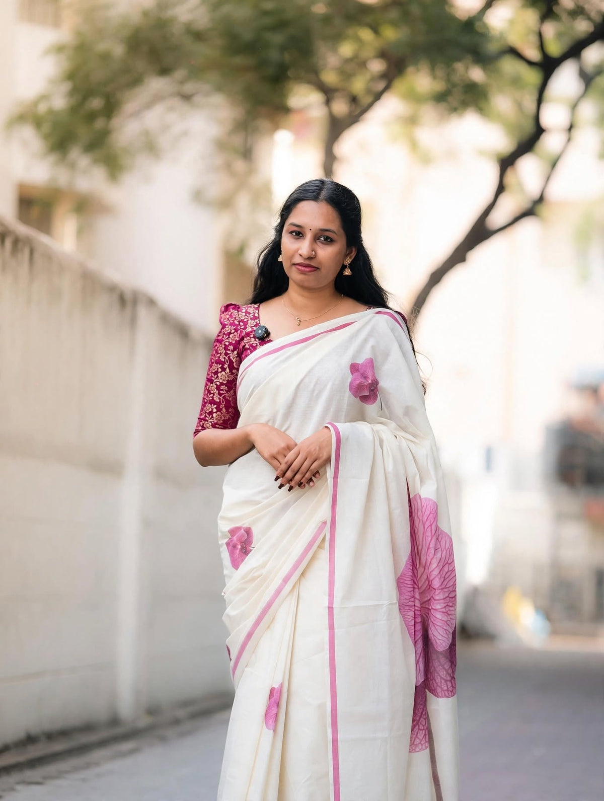 PINK BLOSSOM SET SAREE
