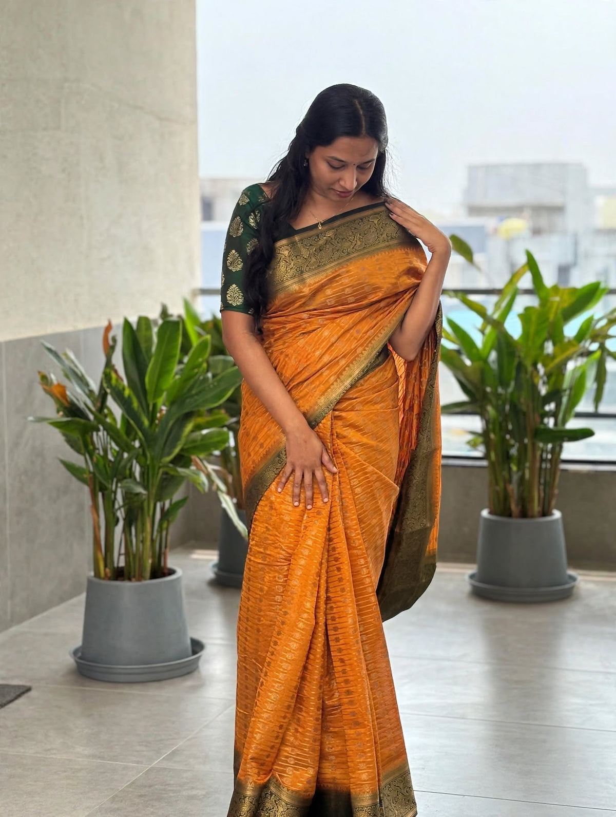 COTTON SEMI SILK SAREE