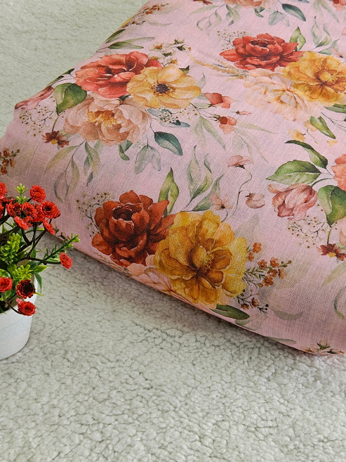 Chanderi Cotton Fabric β MIS207RRD40