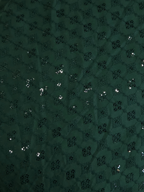 Sequinsed Cotton Fabric β MIS185RRD66