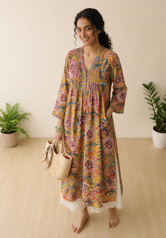 COTTON HANDBLOCK PRINTED FABRIC