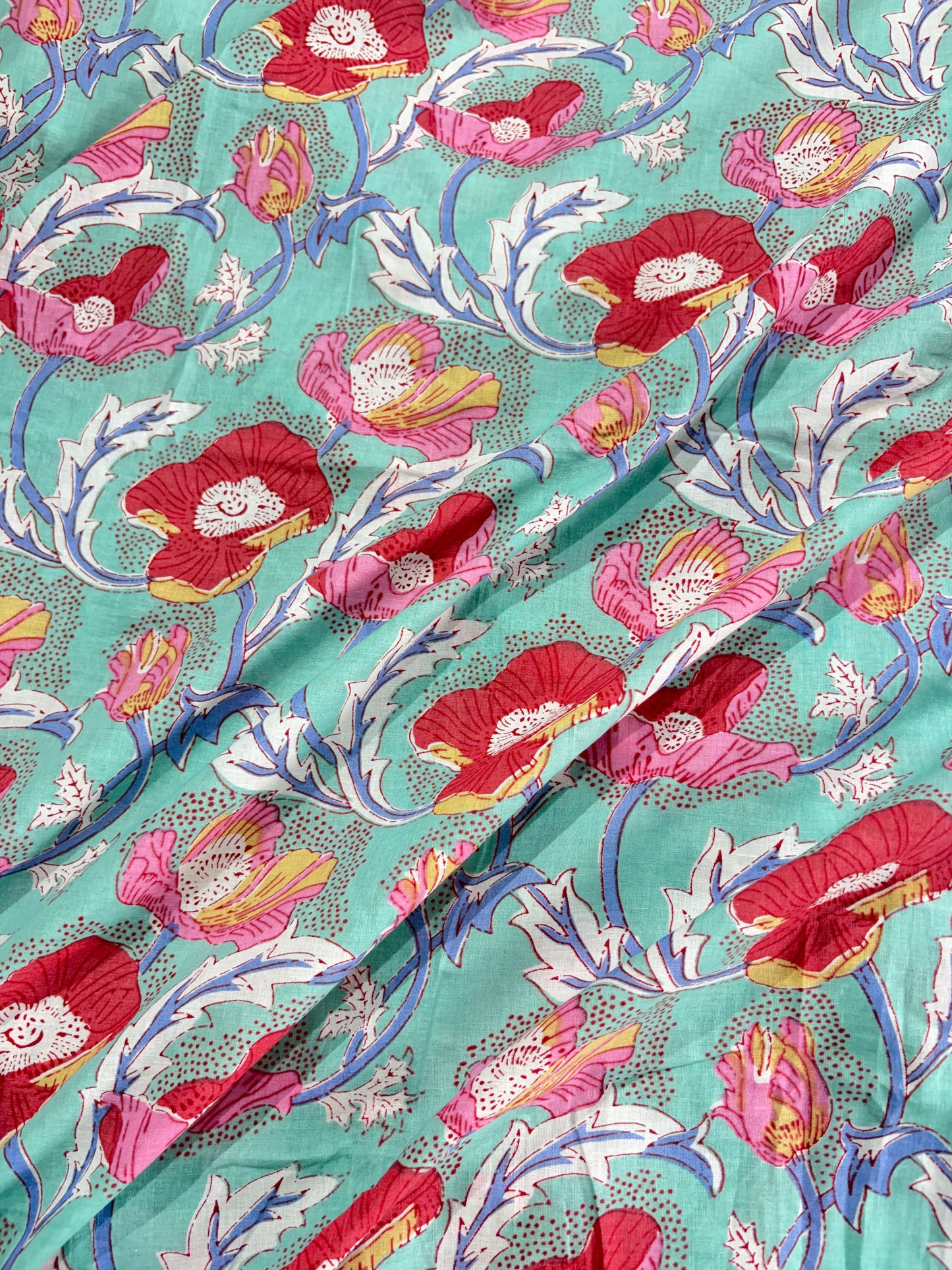 COTTON HANDBLOCK PRINTED FABRIC