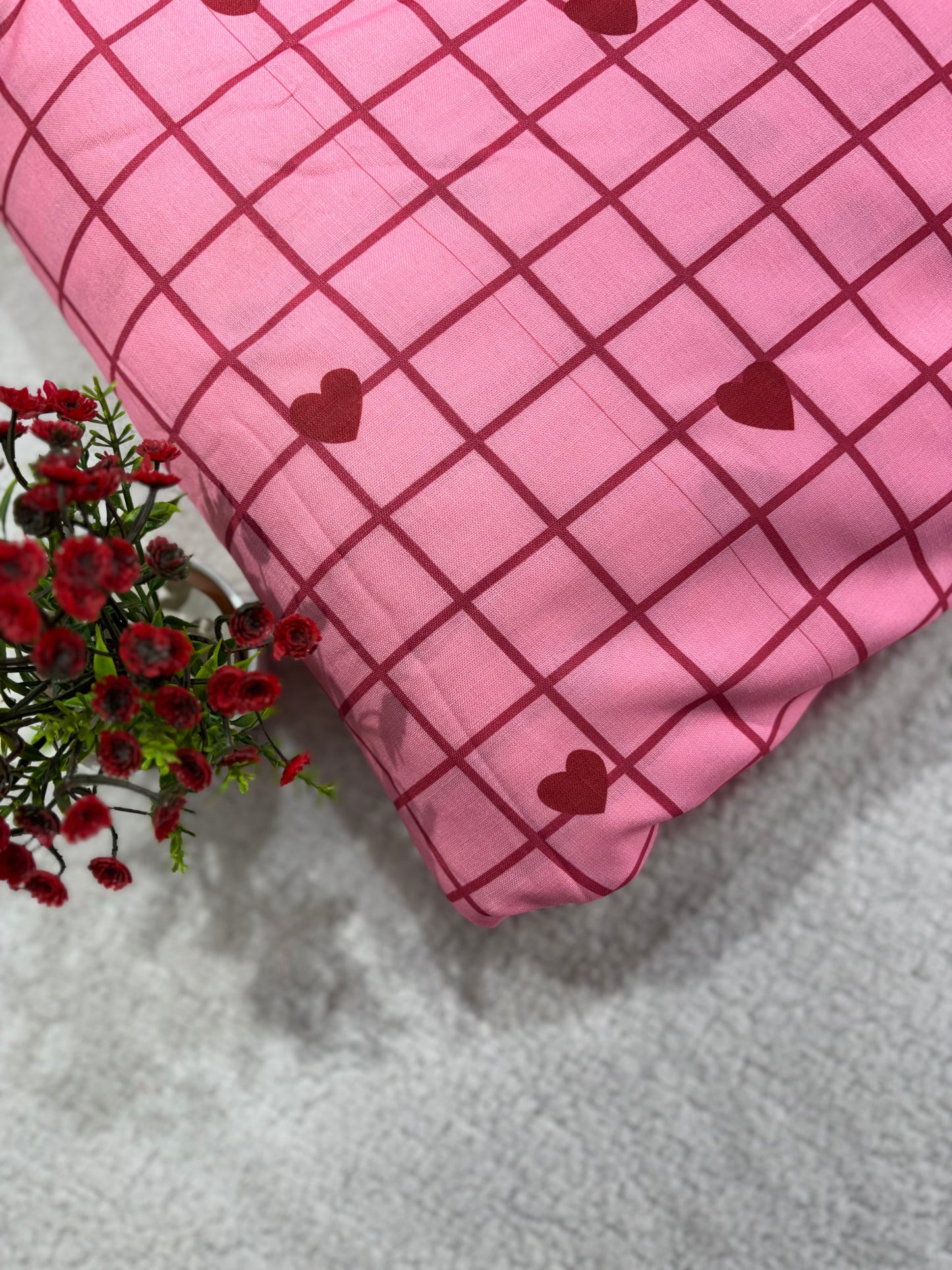 Linen Cotton Fabric-MIS433RRD4