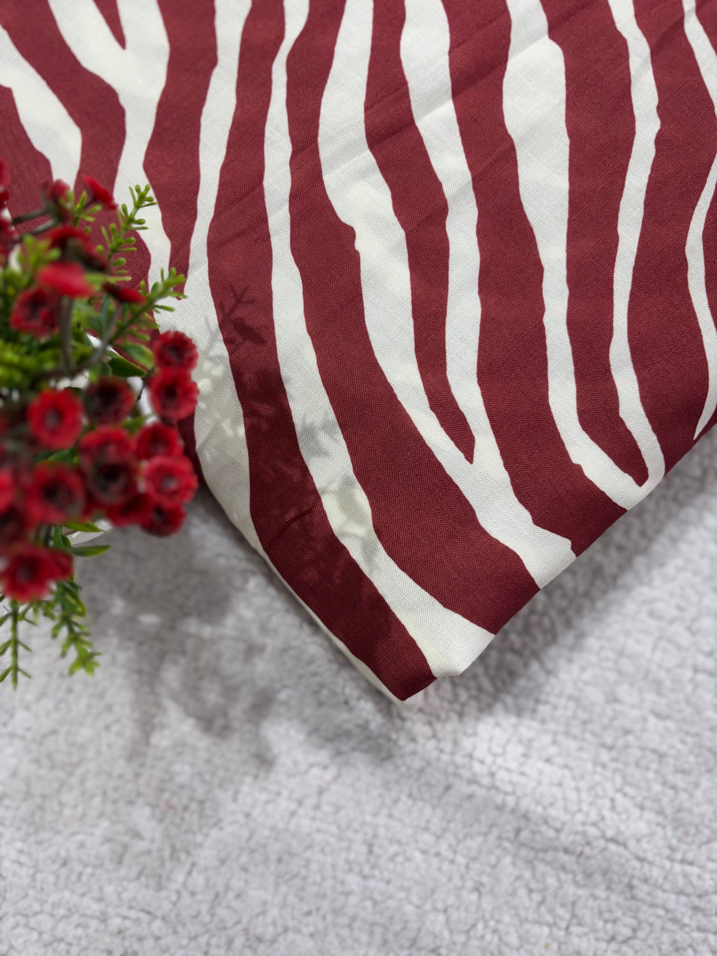 Linen Cotton Fabric-MIS433RRD2