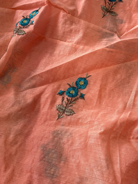 Chanderi Cotton with Embroidery-MIS285RRD13