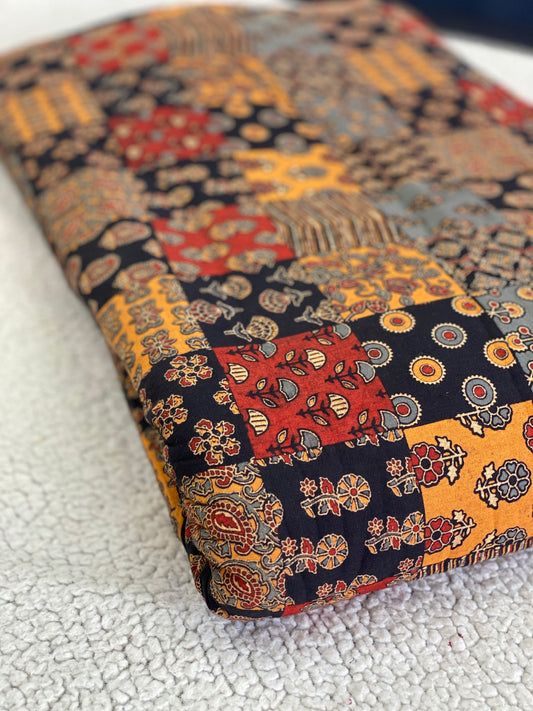 Ajrakh Printed Cotton Fabric β MIS0603SCM1