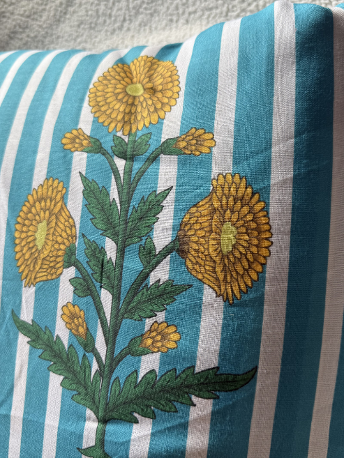 Bloomira (blue)- Magic Linen  Cotton MIS677RRD1