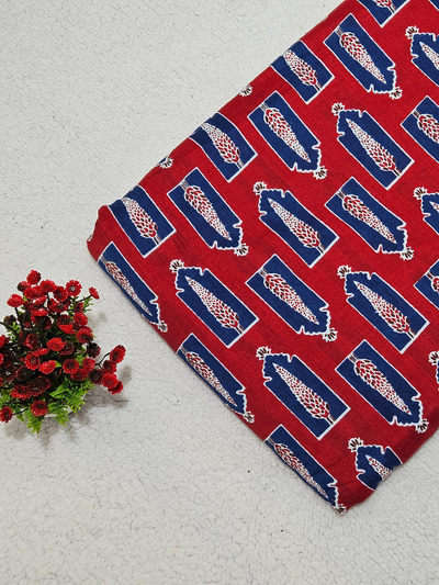 Ajrakh  Printed Cotton Fabric – MIS1325SST1