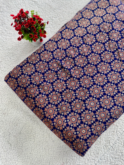 Ajrakh Printed Cotton Fabric – 73SCM-2