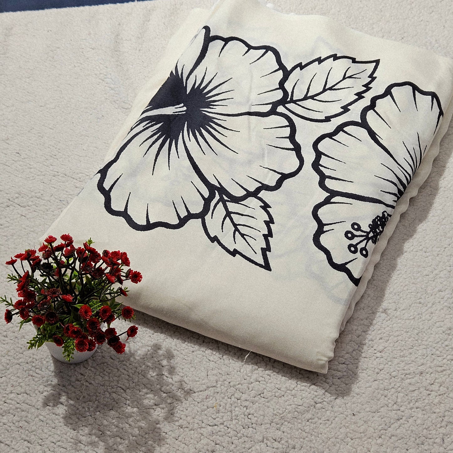 Linen Cotton Fabric- MIS 383RRD7