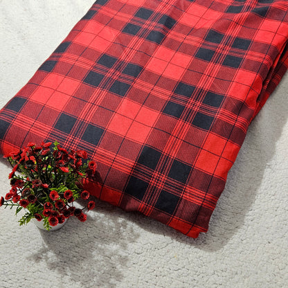 Linen  Cotton Fabric- MIS383RRD9