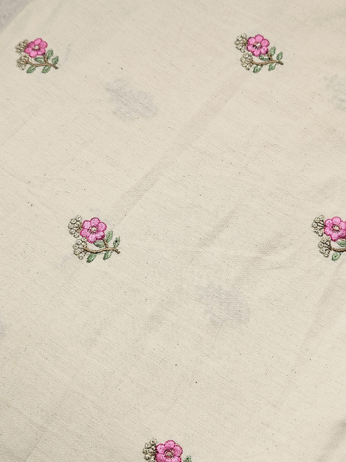 Pure Cotton With Hand Work