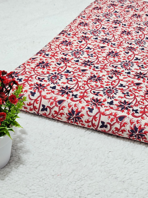 Kalamkari Cotton Fabric – MIS56VF-3