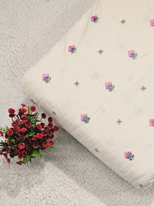 Pure Cotton With Hand Work