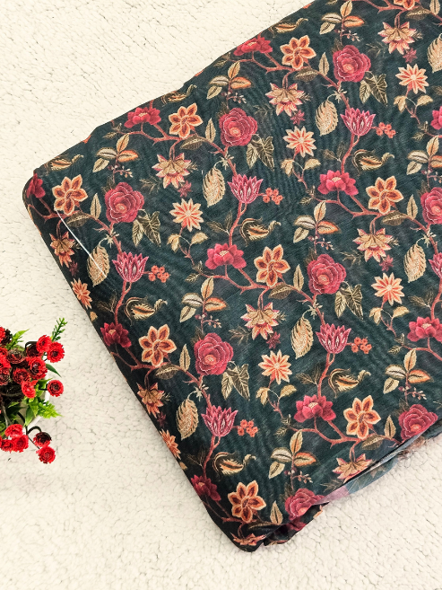 Chanderi Cotton Fabric – MIS185RRD8