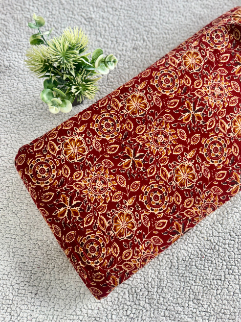 Kalamkari Cotton Fabric – MIS47VF12