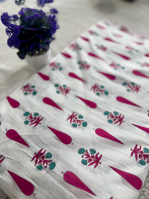 Pure Cotton Screen Print Fabric - MIS55VF1