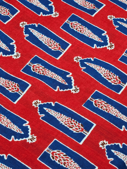 Ajrakh  Printed Cotton Fabric – MIS1325SST1