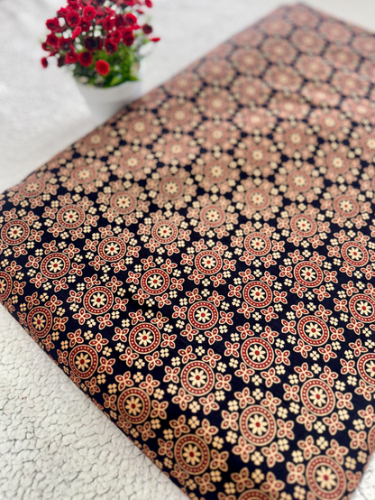 Ajrakh Printed Cotton Fabric – MIS73SCM-6