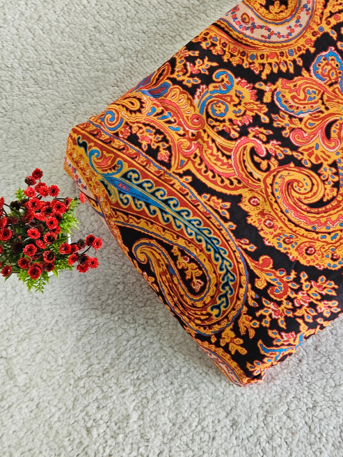 Chanderi  Cotton Fabric – MIS207RRD13