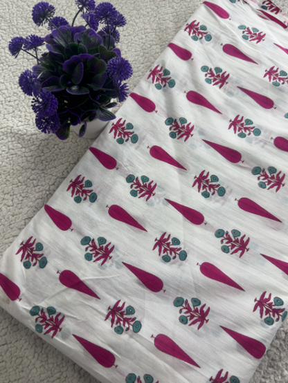Pure Cotton Screen Print Fabric - MIS55VF1