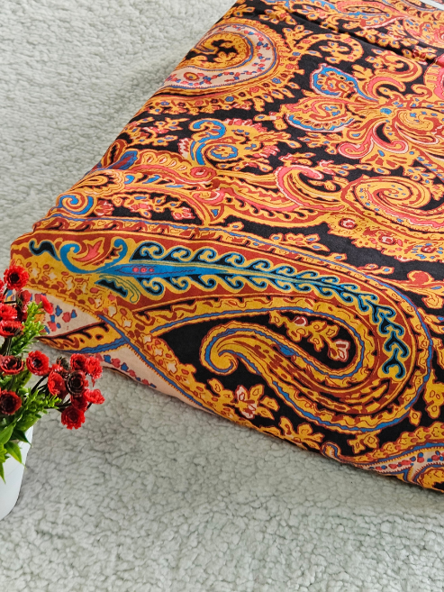 Chanderi  Cotton Fabric – MIS207RRD13