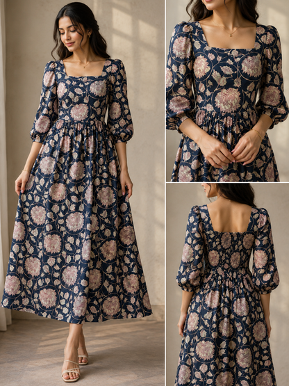 COTTON HANDBLOCK PRINTED FABRIC