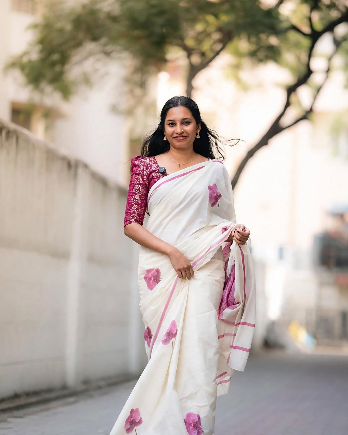 PINK BLOSSOM SET SAREE