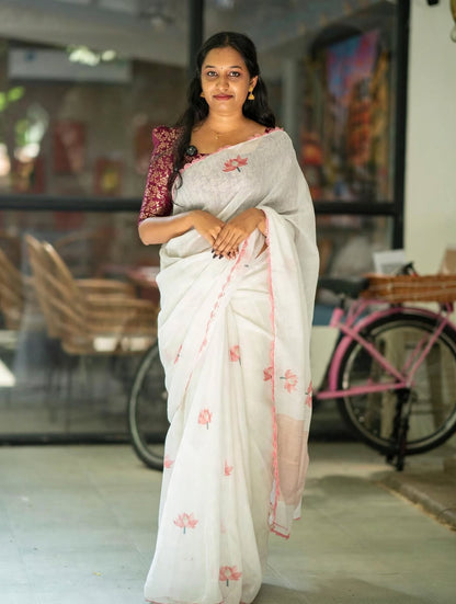 SOFT LINEN SAREE