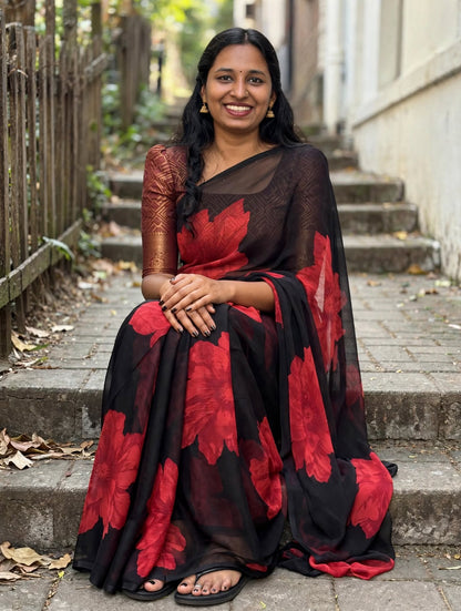 CHIFFON SAREE