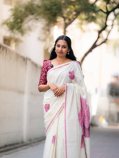 PINK BLOSSOM SET SAREE