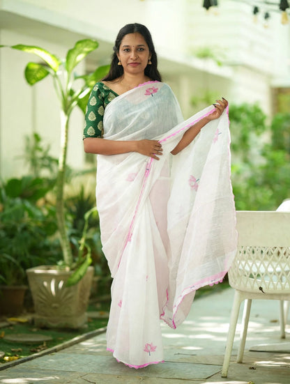 SOFT LINEN SAREE