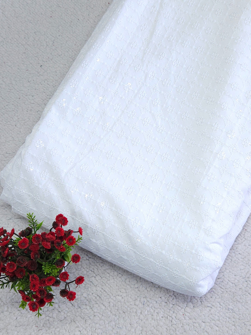 Sequinsed Cotton Fabric – MIS185RRD69