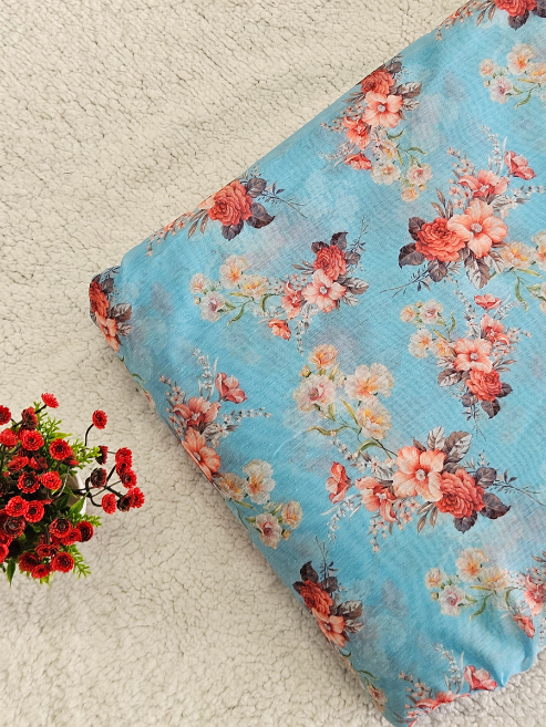 Chanderi Cotton Fabric – MIS207RRD1