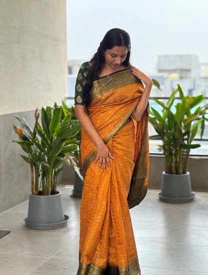 COTTON SEMI SILK SAREE