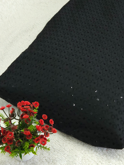 Sequinsed Cotton Fabric – MIS185RRD68