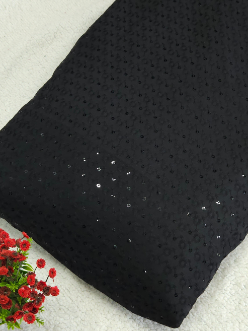 Sequinsed Cotton Fabric – MIS185RRD68