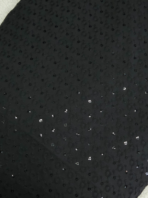 Sequinsed Cotton Fabric – MIS185RRD68