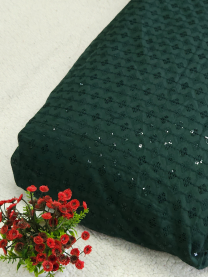 Sequinsed Cotton Fabric – MIS185RRD66